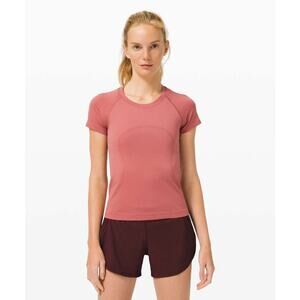 Lululemon Swiftly Tech Short Sleeve 2.0 Race Length Cherry Tint Size 8